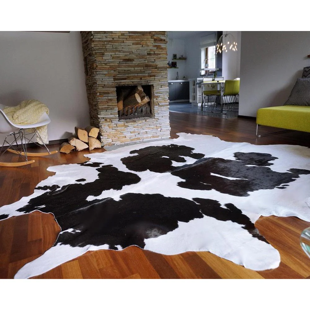 Black and White Brazilian Cowhide Rug: LARGE - Image 5