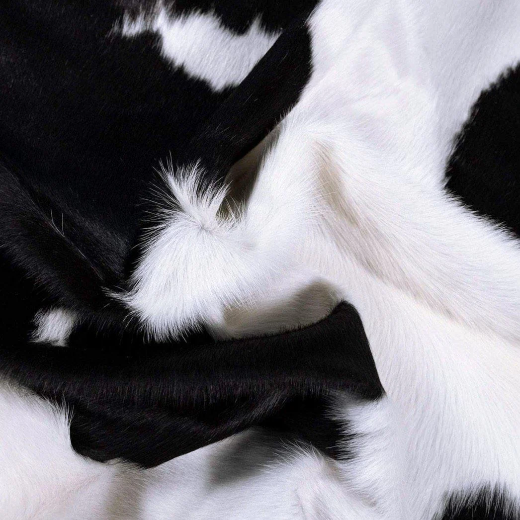 Black and White Brazilian Cowhide Rug: XL - Image 7