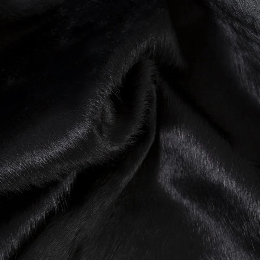 Black Dyed Cowhide Rug - Image 4