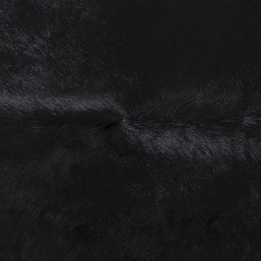 Black Dyed Cowhide Rug - Image 6
