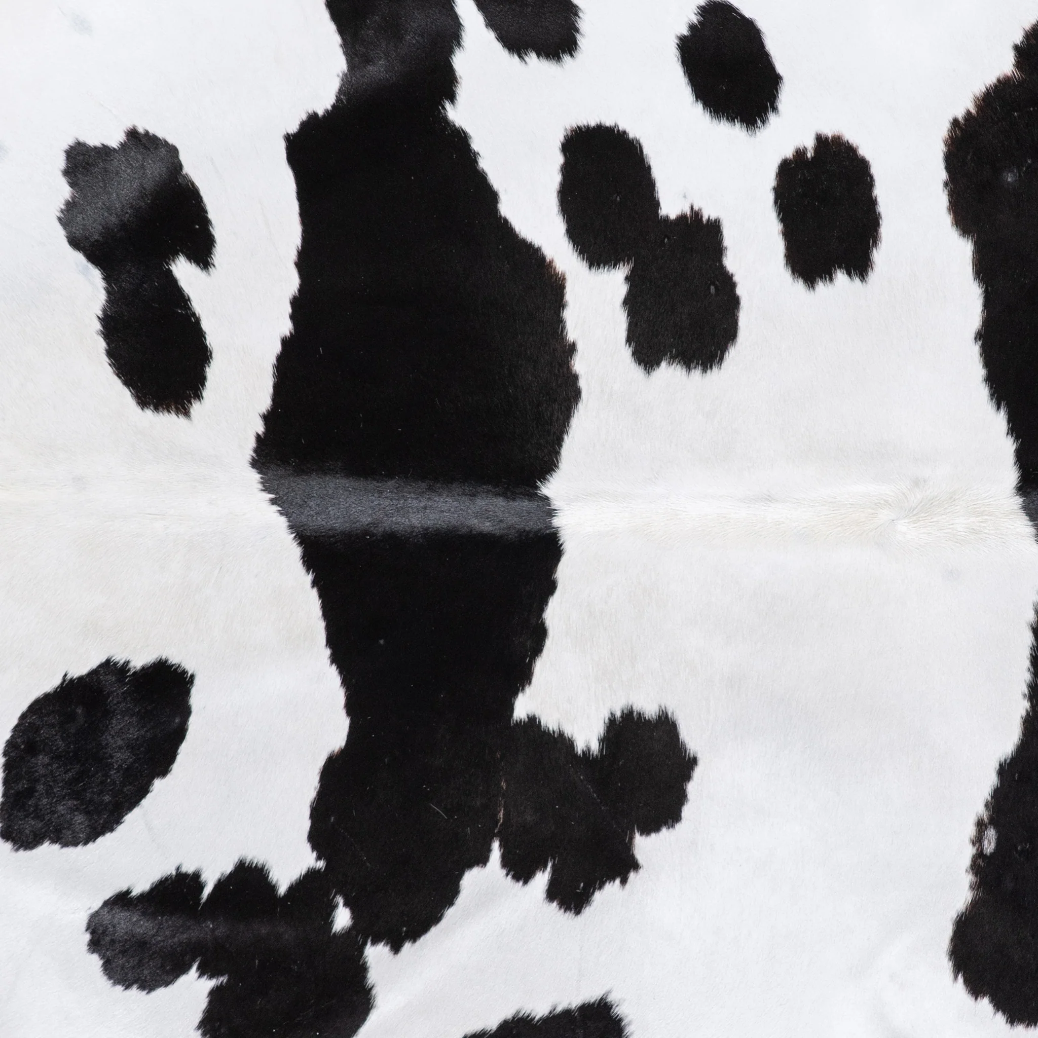 Brazilian Black and White Cowhide Rug Size 7'11" L x 6'8" W 4674 - Image 3