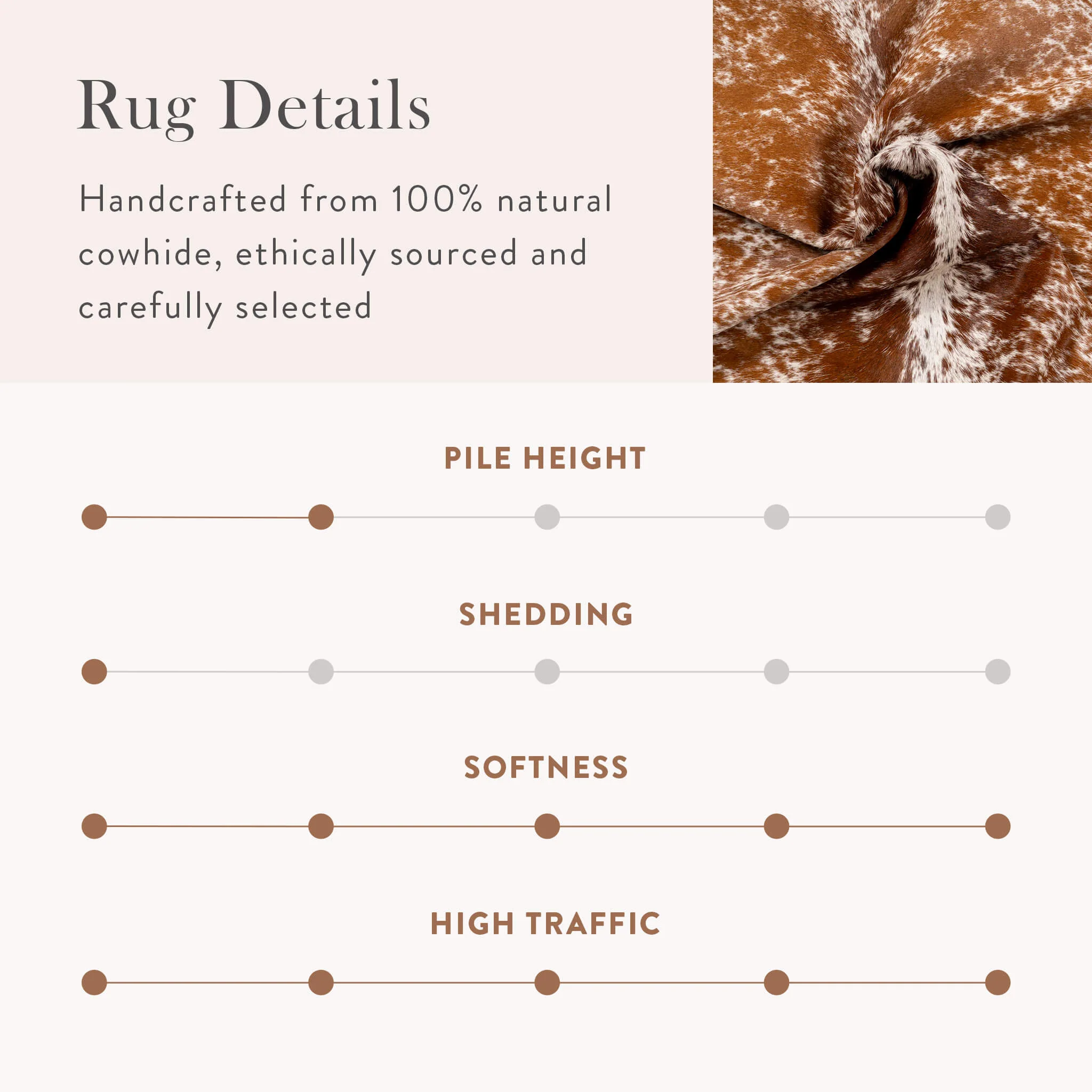 Brown Salt and Pepper Cowhide Rug - Image 13