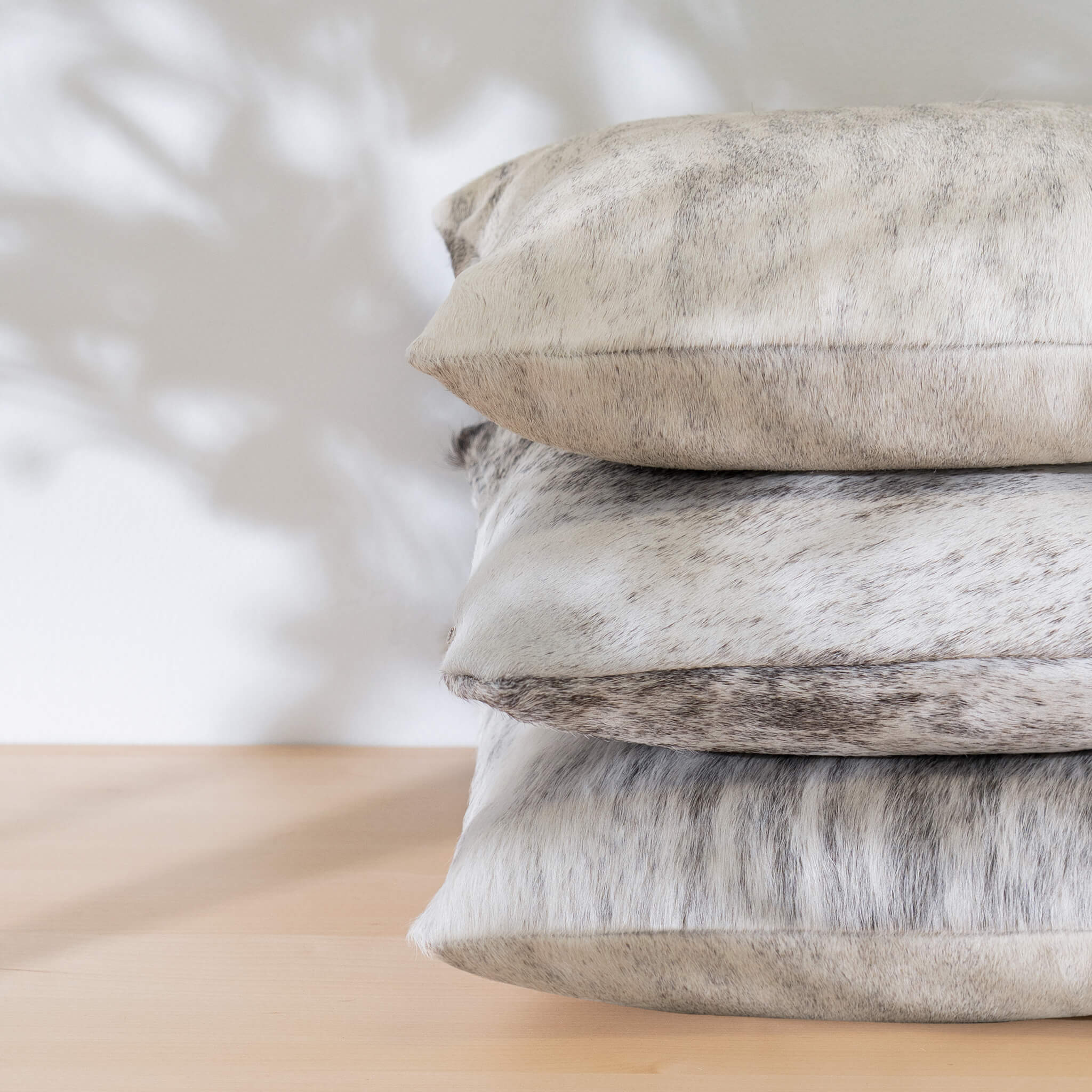 Light Brindle Cowhide Pillow - Image 9