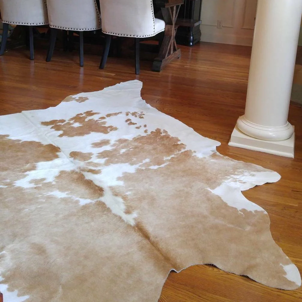 Palomino and White Brazilian Cowhide Rug: XXL - Image 10