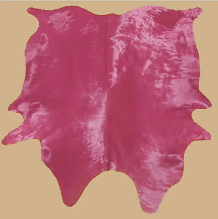 Pink Dyed Cowhide Rug - Image 3