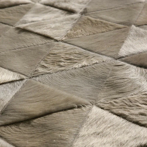 Pyramid White Cowhide Patchwork - Image 4