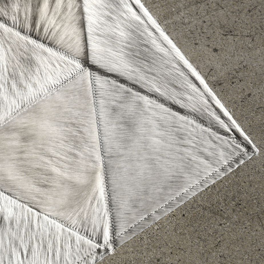 Pyramid White Cowhide Patchwork - Image 5