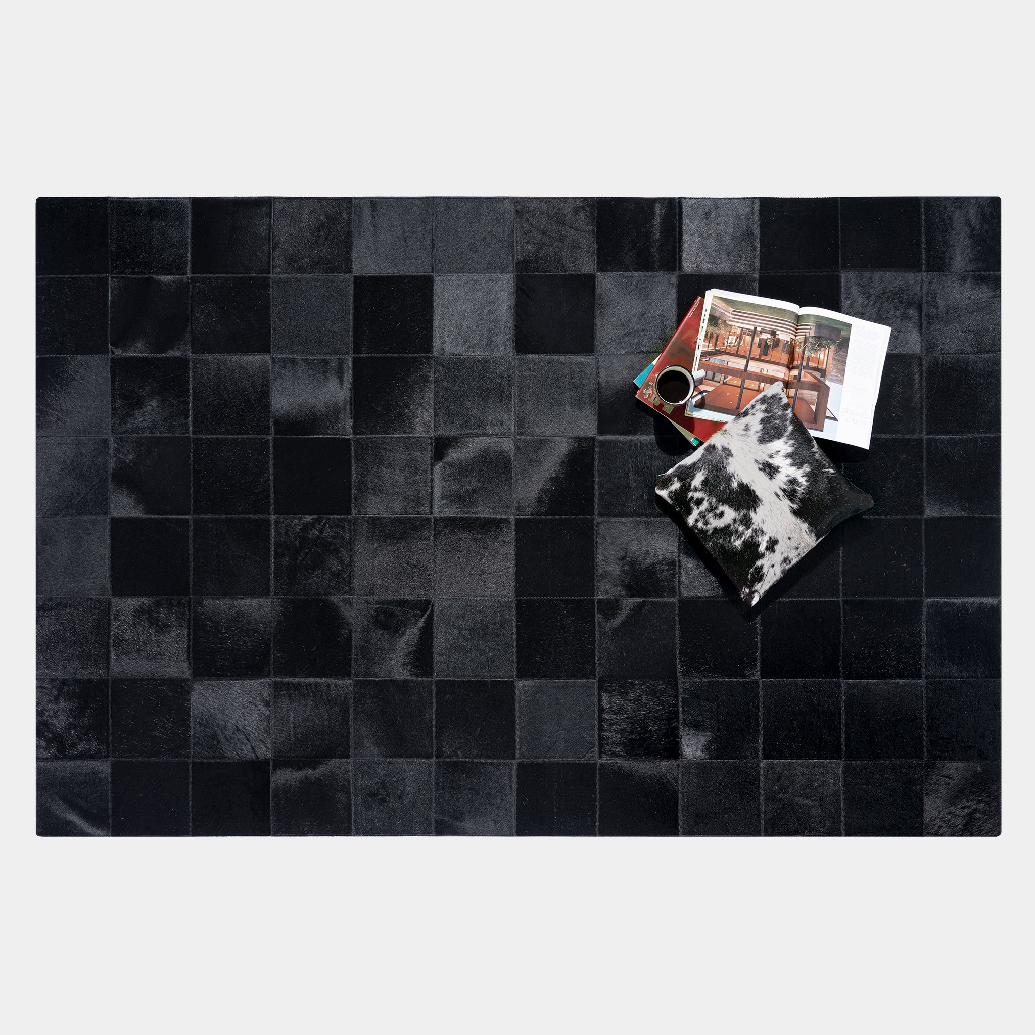 Rhodes Black Cowhide Rug - Image 3