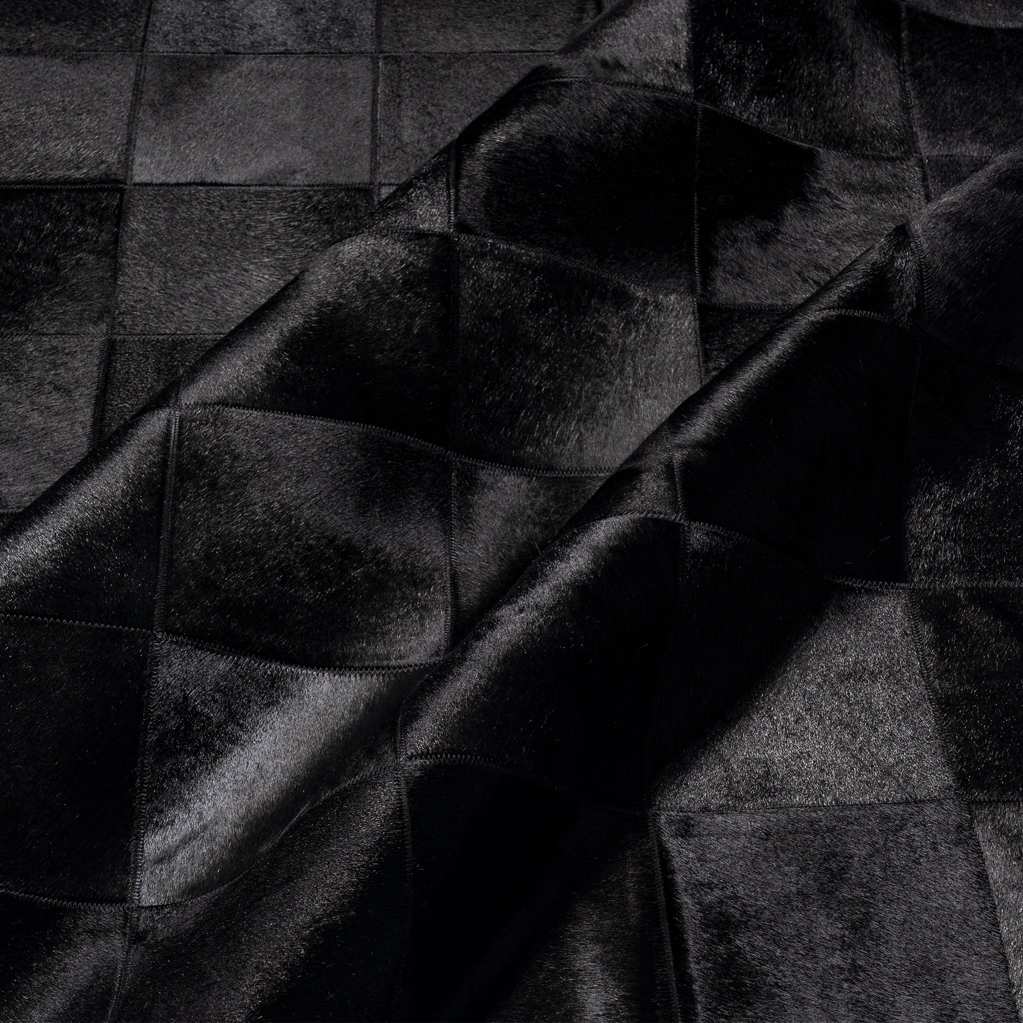 Rhodes Black Cowhide Rug - Image 5