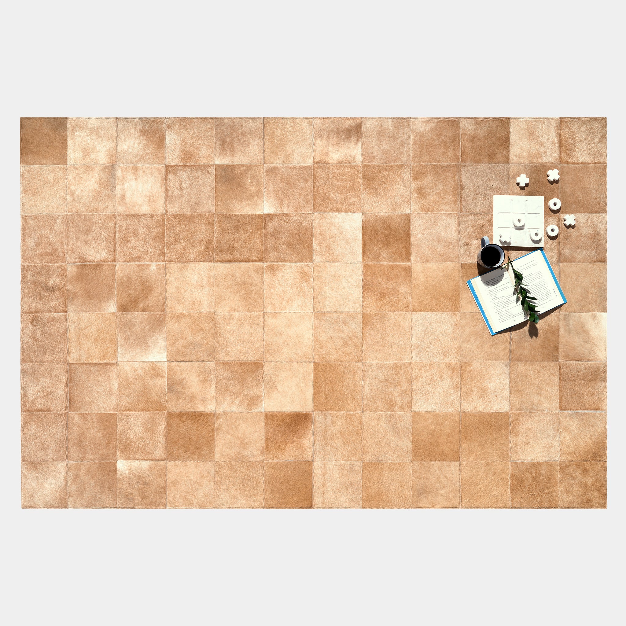 Rhodes Champagne Cowhide Area Rug - Image 3