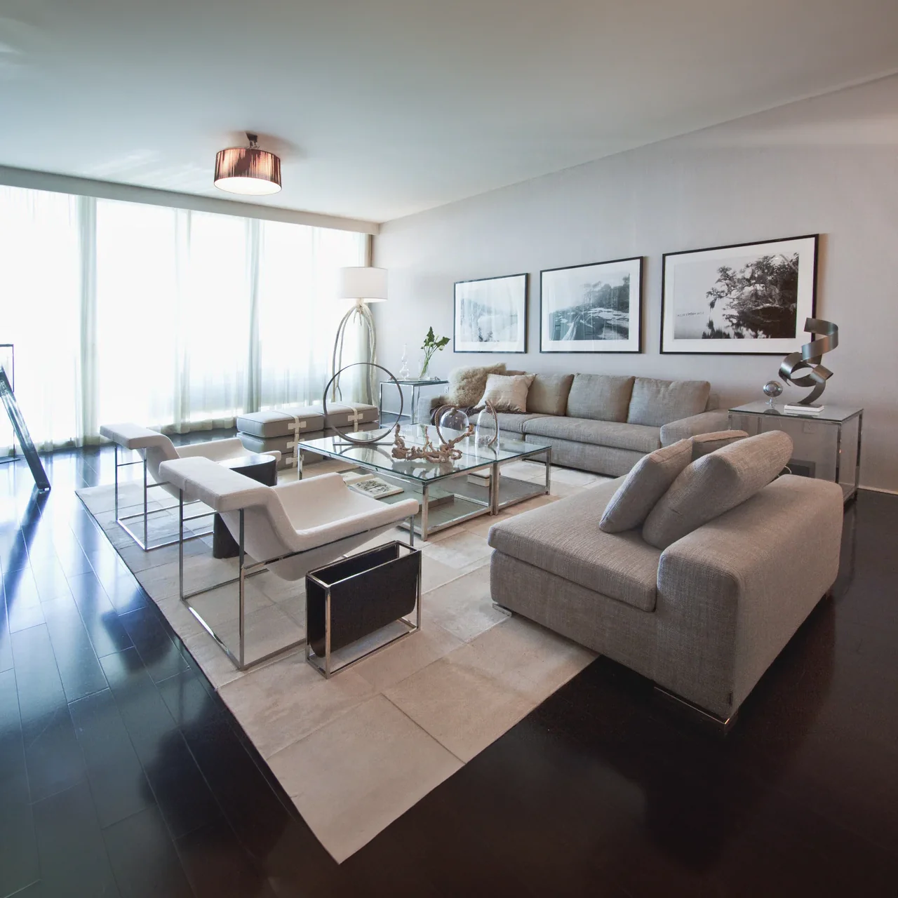 Rhodes White Cowhide Rug - Image 3