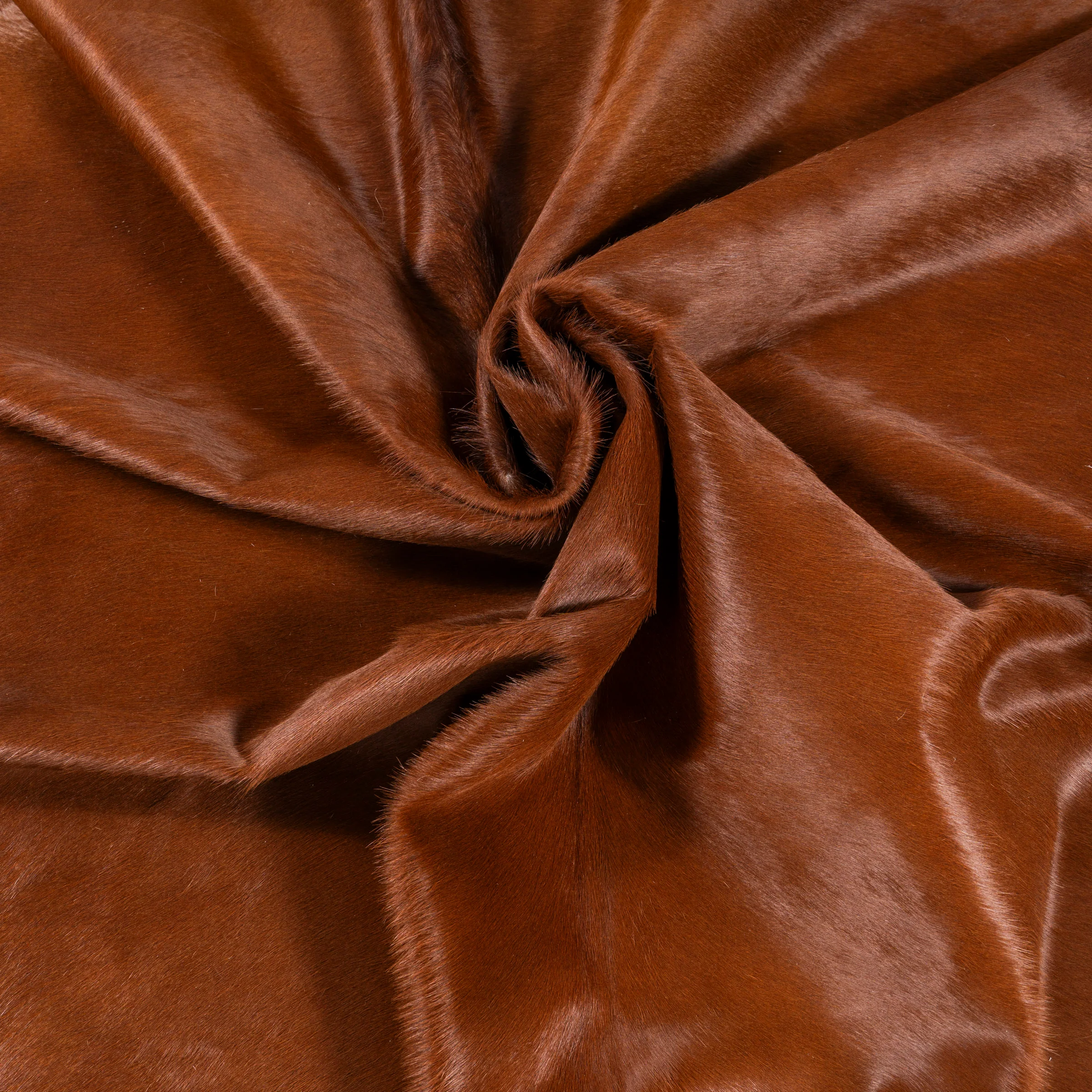 Solid Brown Cowhide Rug - Image 10