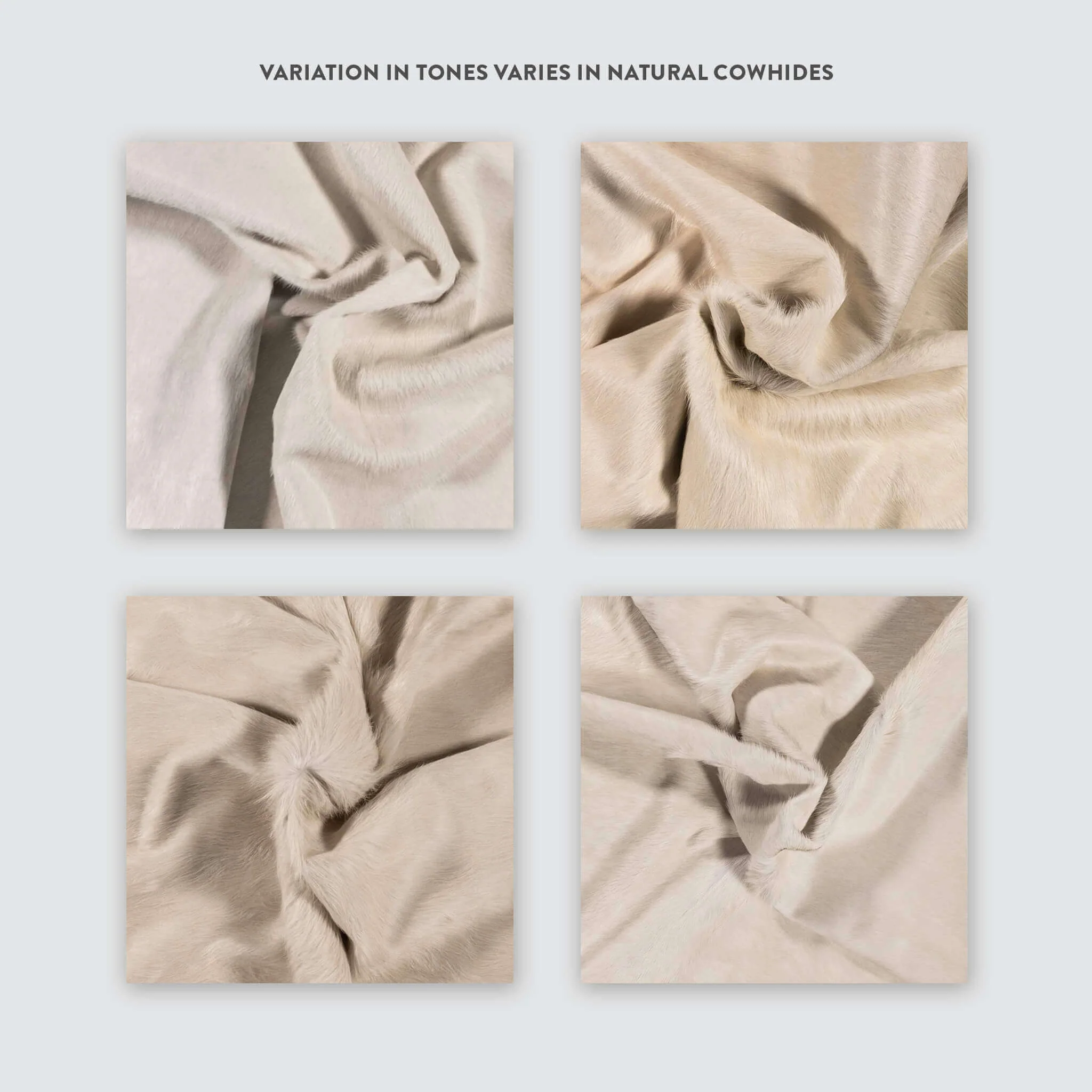 White Natural Cowhide Rug - Image 5