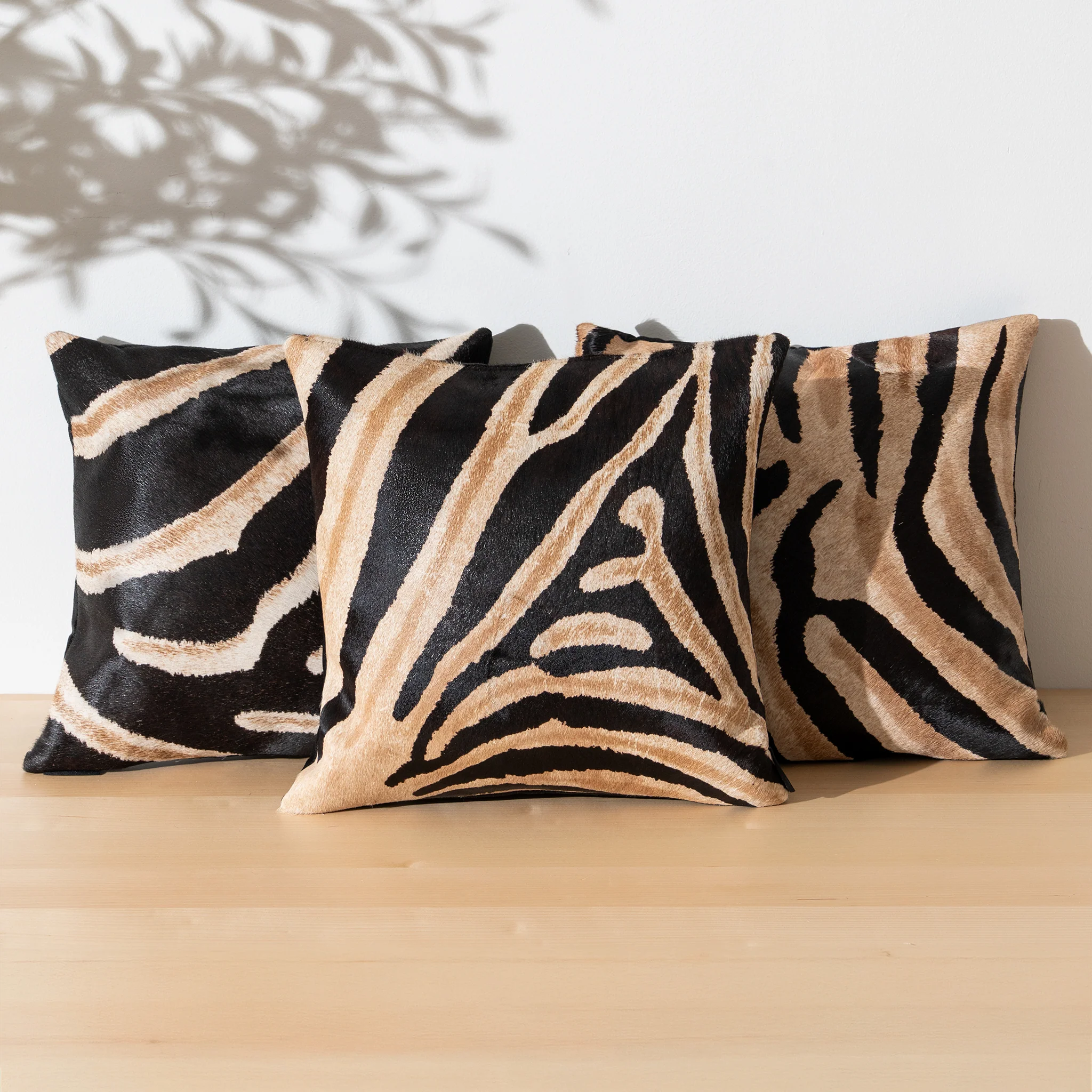 Zebra Safari Cowhide Pillow - Image 7
