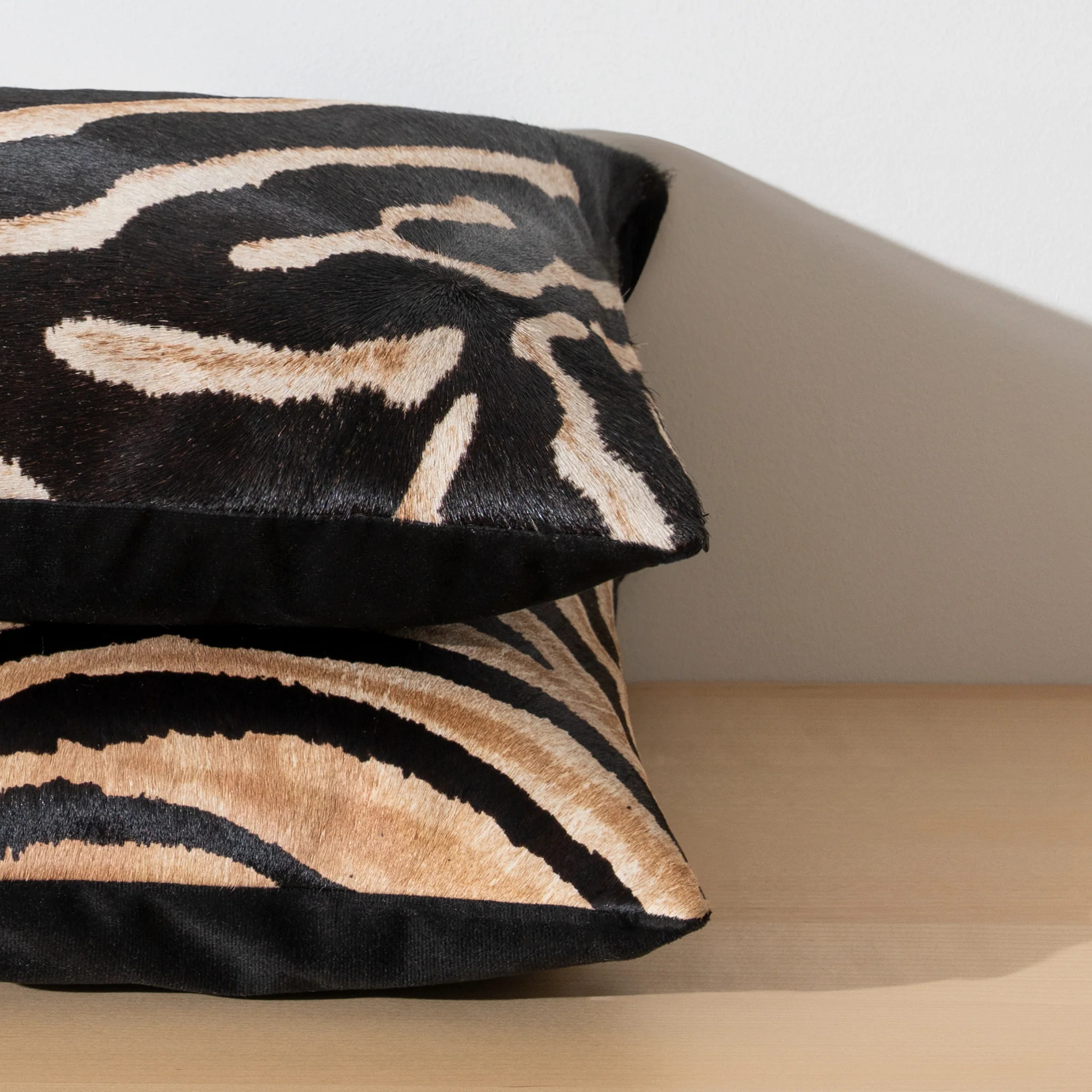 Zebra Safari Cowhide Pillow - Image 9