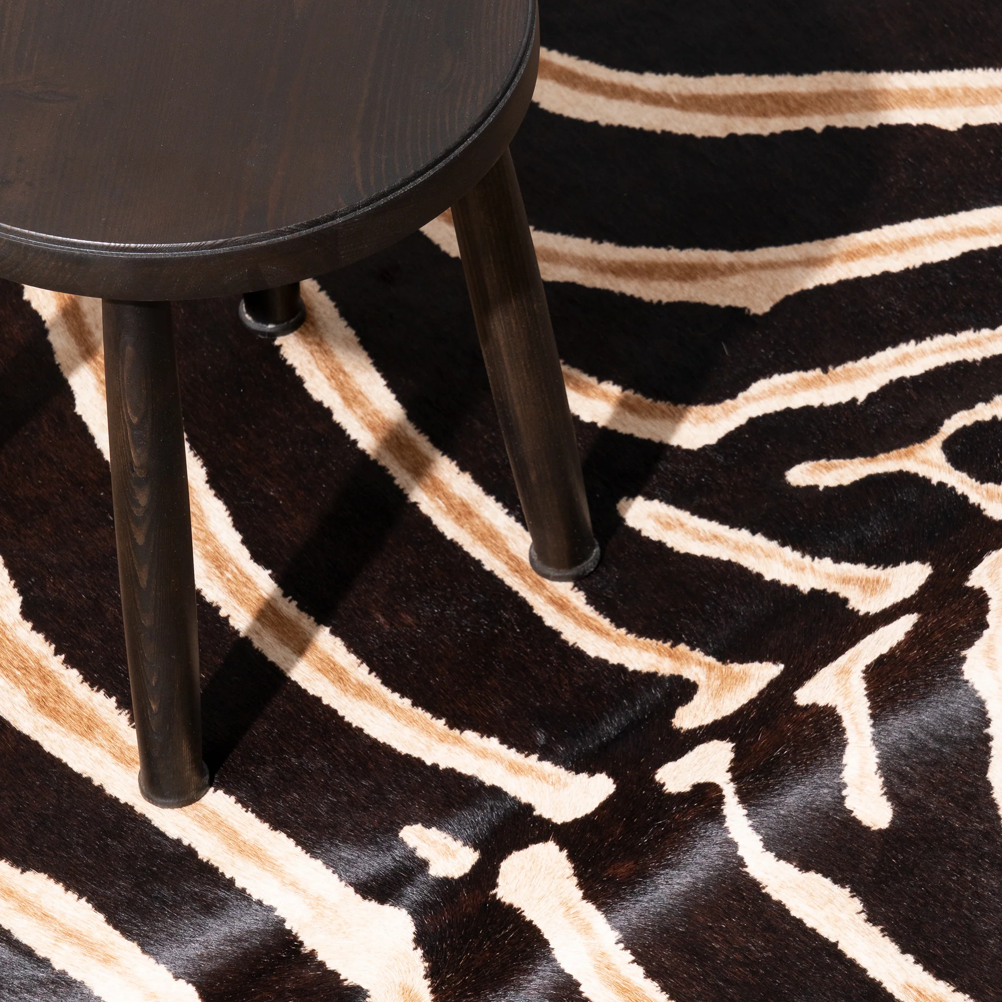 Zebra Safari Cowhide Rug - Image 13