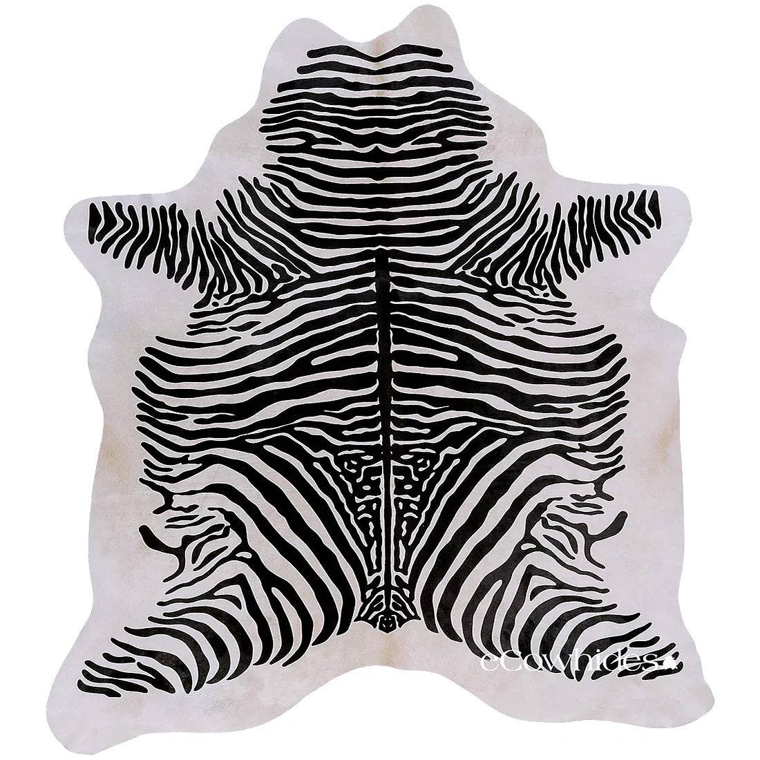 Zebra Spine Cowhide Rug - Image 7